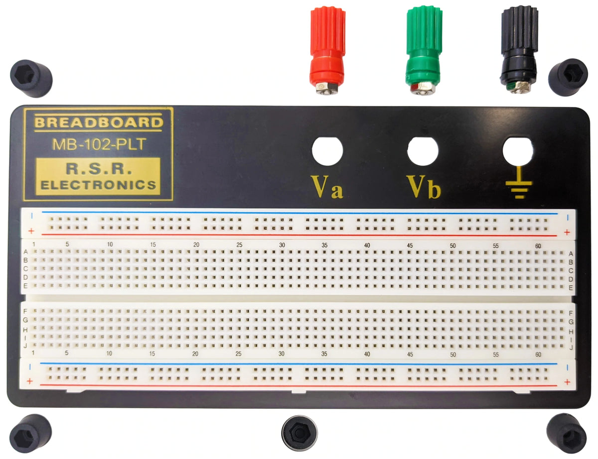 Premium Solderless Breadboard with Metal Backplate, 3 Binding