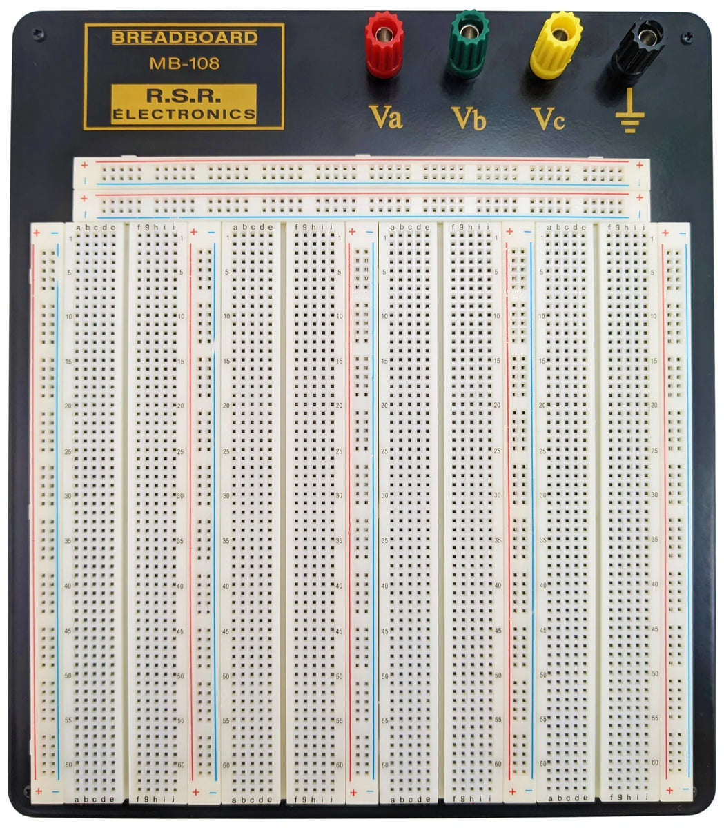 MB-108 Breadboard Kit 210x240mm, 3220 Holes, 4 Binding Posts, Jumper Wires,  PSU