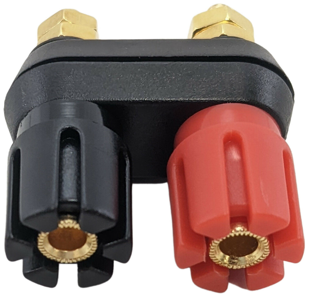 Dual Binding Post with 4mm Banana Plug Jacks, 2-Way Black and