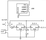 Dual Voltage 3.3V, 5V Breadboard Mounted Power Supply