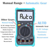 ZT-M0 True-RMS Digital Multimeter Auto and Manual with Analog Bar Graph AC/DC Voltage Ammeter Current Ohm