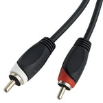 RCA Female to Dual RCA Male Y-Adapter Cable, 6-Inch Length