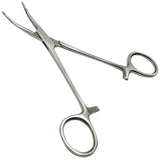 5½" Curved Nose Hemostat Clamp with Serrated Jaws