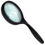 SE Ergonomic Handheld Magnifier, 2-inch Diameter Glass Lens, 8x Magnification (MH2117-2)