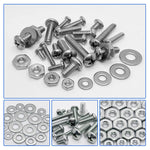 1110Pcs. Nuts and Bolts Assortment Kit, Stainless Steel Hardware Assortment Kit with Assorted Screws, Nuts, Bolts and Washers