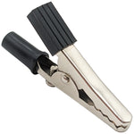 Black Alligator Clip Screw Type with Insulated Handle, 2" Long