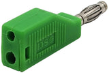 Green Stackable 4mm Banana Plug Connector for Building or Repairing Test Leads