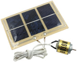 Solar Motor Kit - Includes Solar Cell Module and Clip-on DC Solar Motor (No Soldering Required)