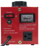 5 Amp Variable Transformer, 500 VAC Max, 0-130 Volt Output