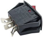 Panel Mount Lighted Rocker Switch, 10A 250VAC / 15A 125VAC, Fits 1.125" x 0.66" Cutout