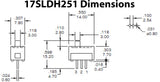 H251 SPDT Slide Switch with PC Leads on 0.1" Center - Ideal for Breadboards