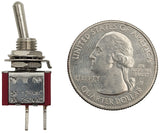 Miniature SPST Toggle Switch, 2-Pin PC Lead Termination