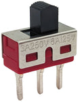 SPDT On-On Mini Slide Switch with PC Leads, 3 Pins (0.24" x 0.50")