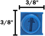 500 Ohm Cermet Potentiometer, Single Turn with Knob, 0.1" Pin Spacing for Breadboards