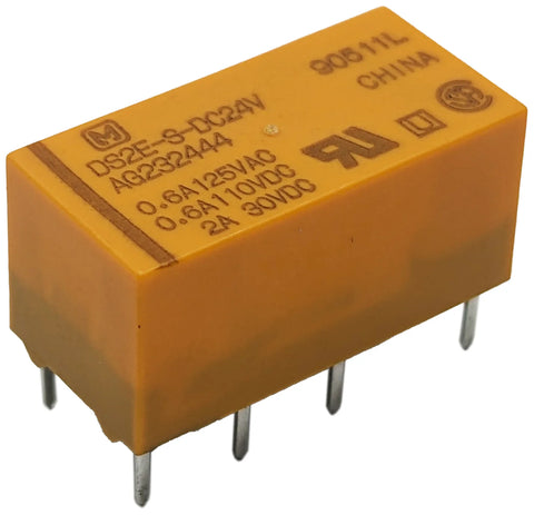 24V DPDT DIP Relay, 2A, 1100 Ohm