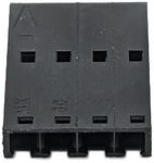 4-Position Crimp Terminal Housing, 0.100" (2.54mm) Pitch