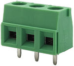 Vertical 3 Position Wire to Board Terminal Block, Side Entry, Screw Type