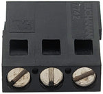 45° Angle 3 Position Wire to Board Terminal Block, Side Entry, Screw Type