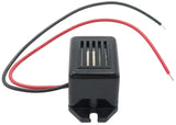 85db Buzzer 8-16V DC, Solid State, with Wire Leads, 1.31" x 0.70" x 0.60"