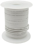 100 Feet White 20 Gauge Solid Hook-Up Wire, Tinned Copper, PVC Insulation (Shade May Vary), 300 Volts