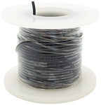 25 Feet Black 24 Gauge Solid Hook-Up Wire, Tinned Copper, PVC Insulation (Shade May Vary)