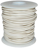 100 Feet White 22 Gauge Solid Hook-Up Wire, Tinned Copper, PVC Insulation (Shade May Vary), 300 Volts