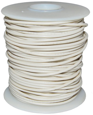 100 Feet White 22 Gauge Solid Hook-Up Wire, Tinned Copper, PVC Insulation (Shade May Vary), 300 Volts