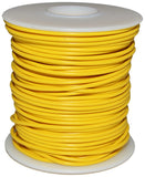 100 Feet Yellow 22 Gauge Solid Hook-Up Wire, Tinned Copper, PVC Insulation (Shade May Vary), 300 Volts