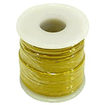 100 Feet Yellow 22 Gauge Solid Hook-Up Wire, Tinned Copper, PVC Insulation (Shade May Vary), 300 Volts