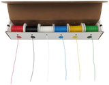 Solid 26 Gauge Hook Up Wire Kit - Includes 6 Different Color 100 Foot Spools, Tinned Copper, PVC Insulated