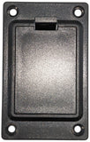 9V Battery Box, Plastic Panel Mount with 4 Screw Holes (1.23" x 1.96" x 2.21")