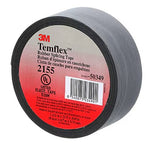 3M Temflex Rubber Splicing Tape, 1-1/2 in x 22 ft, Black, 2155 Series