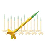 Estes 1755 Viking Rocket Bulk Pack, Includes 12 Model Rocket Kits (Intermediate Skill Level)