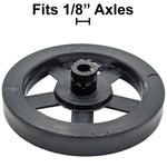 100 Pack Black 35mm Front Wheels with Spokes for Co2 Dragsters