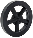 100 Pack Black 35mm Front Wheels with Spokes for Co2 Dragsters