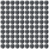 100 Pack Black 40mm Rear Wheels for Shell Style Co2 Dragsters