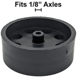 100 Pack Black 40mm Rear Wheels for Shell Style Co2 Dragsters