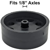 100 Pack Black 40mm Rear Wheels for Shell Style Co2 Dragsters