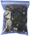 100 Pack Black 40mm Rear Wheels for Shell Style Co2 Dragsters