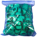 100 Pack Green 40mm Rear Wheels with Spokes for Co2 Dragsters