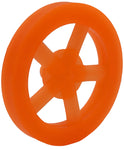 100 Pack Orange 35mm Front Wheels with Spokes for Co2 Dragsters