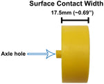 100 Pack Yellow 40mm Rear Wheels with Spokes for Co2 Dragsters