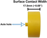 100 Pack Yellow 40mm Rear Wheels with Spokes for Co2 Dragsters