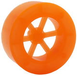 100 Pack Orange 40mm Rear Wheels with Spokes for Co2 Dragsters