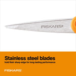 Fiskars No. 5 Micro-Tip Fabric Scissors for Sewing and Crafts (94817897J)