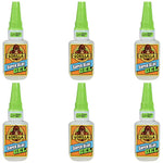 Gorilla 6 Pack 15 Gram Tubes Super Glue Gel, Dries in 10-45 Seconds