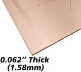 9" x 12" Double Sided Copper Clad Circuit Board, FR-4 Fiber Glass