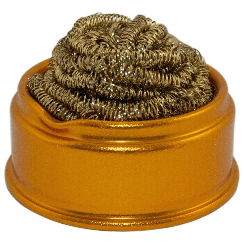 Soft Coiled Brass Soldering Iron Tip Cleaner Wire Sponge for Lead-Free –  Electronix Express