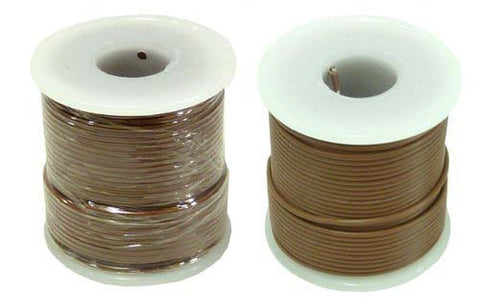 Stranded Hook Up Wire - 22 Gauge, 100 Foot Spool - White (Shade May Vary) 