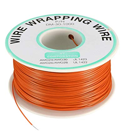 Wire Wrap Solid Kynar Wire 30 Gauge (Red, 1000 feet)